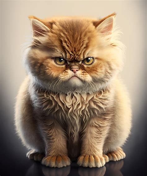 angry persian kitten